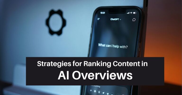 rank content in AI overviews